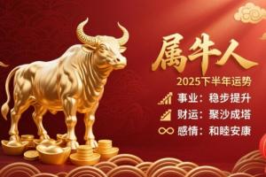 2025屬牛人下半年運勢詳解